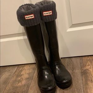 Tall Hunter Boot Socks Cable Knit